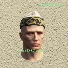 White & Gold Garrison Cap
