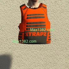 Orange Strapz Vest