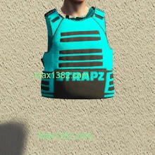 Blue Strapz Vest