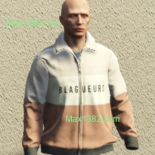 Beige Striped Blagueurs Track