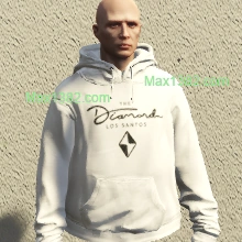 White The Diamond Hoodie