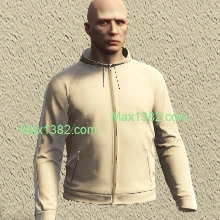 Cream Sports Track Top