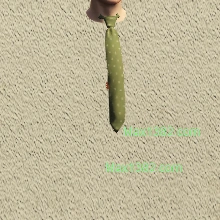 Green Straight Tie