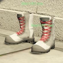 White & Red Rubberized